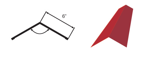 Metal Roof Plain Ridge Cap